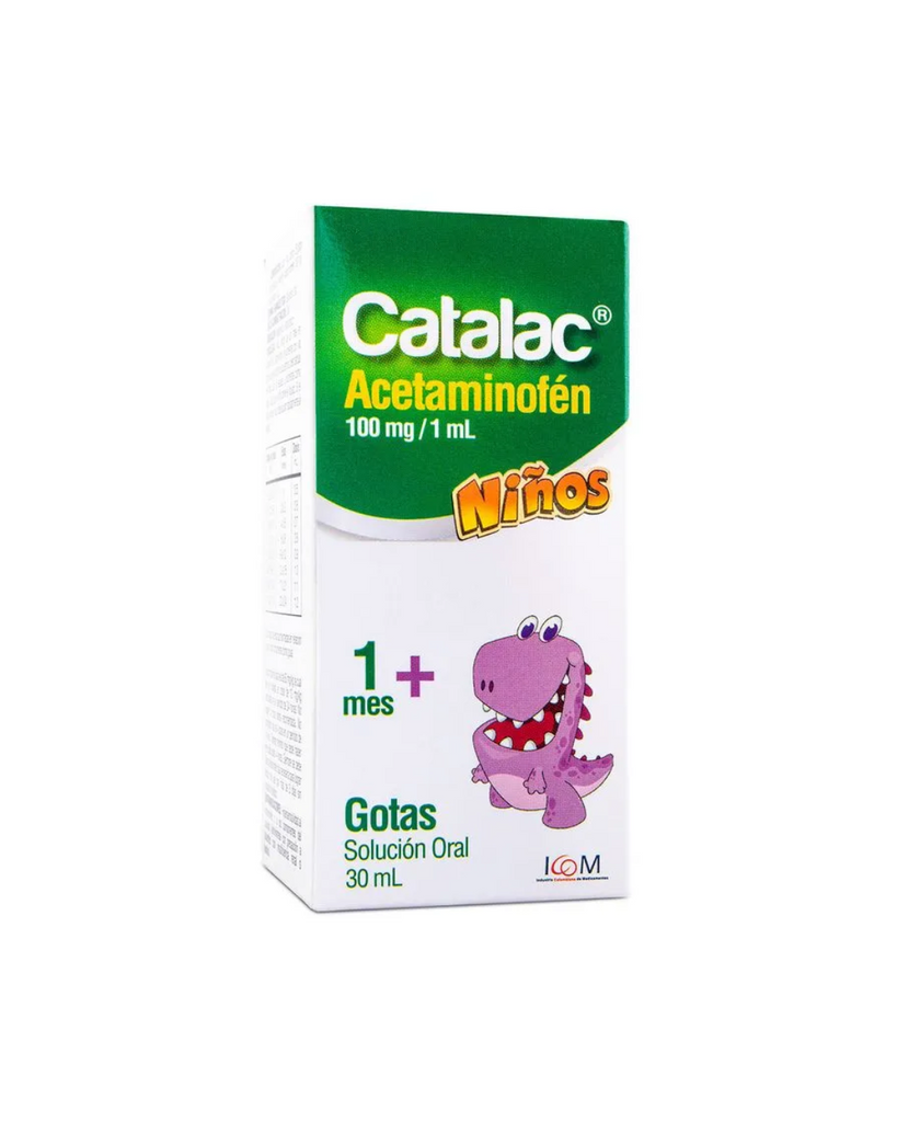 Solución Oral Catalac 100 Mg/1 mL Niños Icom Gotas Frasco x 30 mL