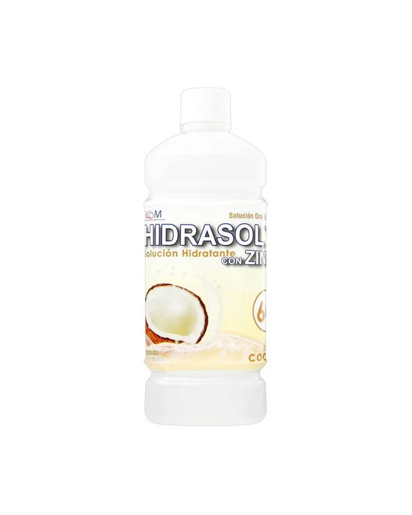 Solución Oral Estéril Icom Hidrasol Con Zinc 60 Coco Frasco X 500 Ml