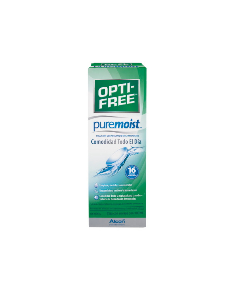 Solución Para Lentes Opti-free Pure Moist Frasco X300ml.