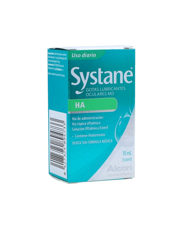 Systane Ha Gotas Lubricantes Solución Oftálmica Frasco X10mL