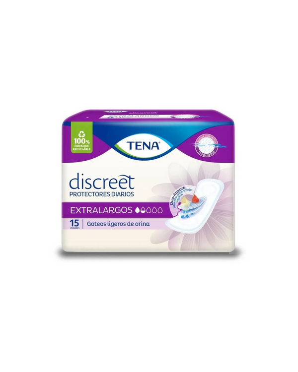 TENA Discreet Extra largos Toallas x15