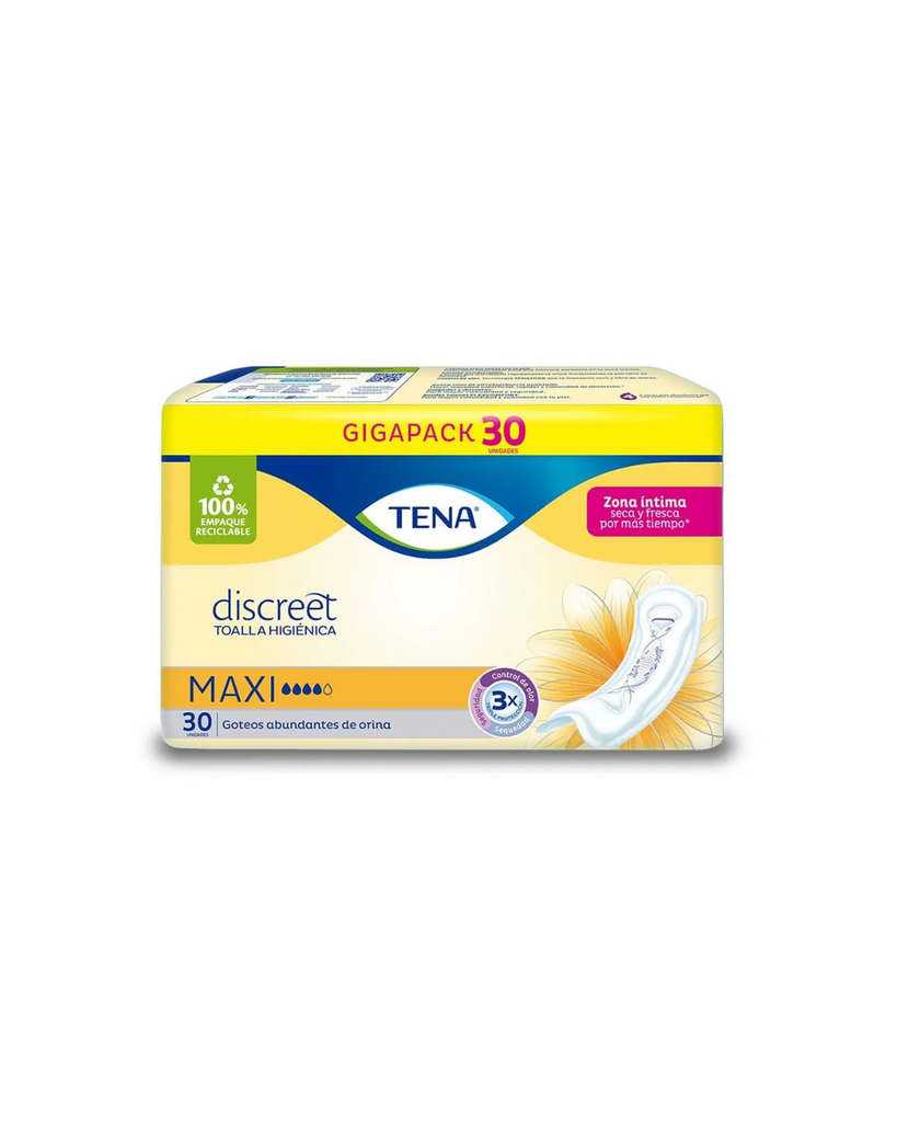TENA Discreet Maxi Gigapack x30 Toalla
