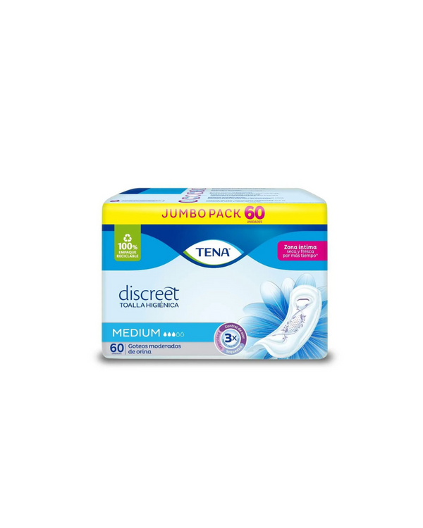 TENA Discreet Medium Gigapack x60 Toallas