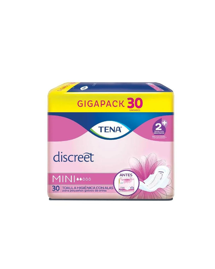 TENA Discreet Mini con alas  Gigapack x30uni Toallas