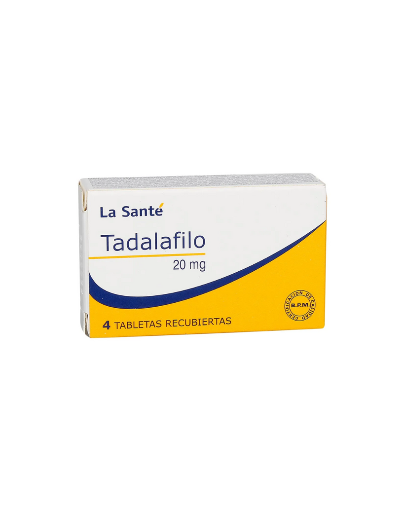 Tadalafilo 20 mg Tableta Recubierta La Sante