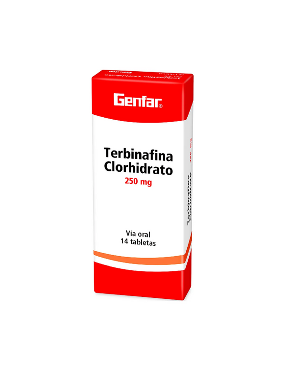 Terbinafina Clorhidrato 250 Mg Genfar Caja X 14 Tabletas.
