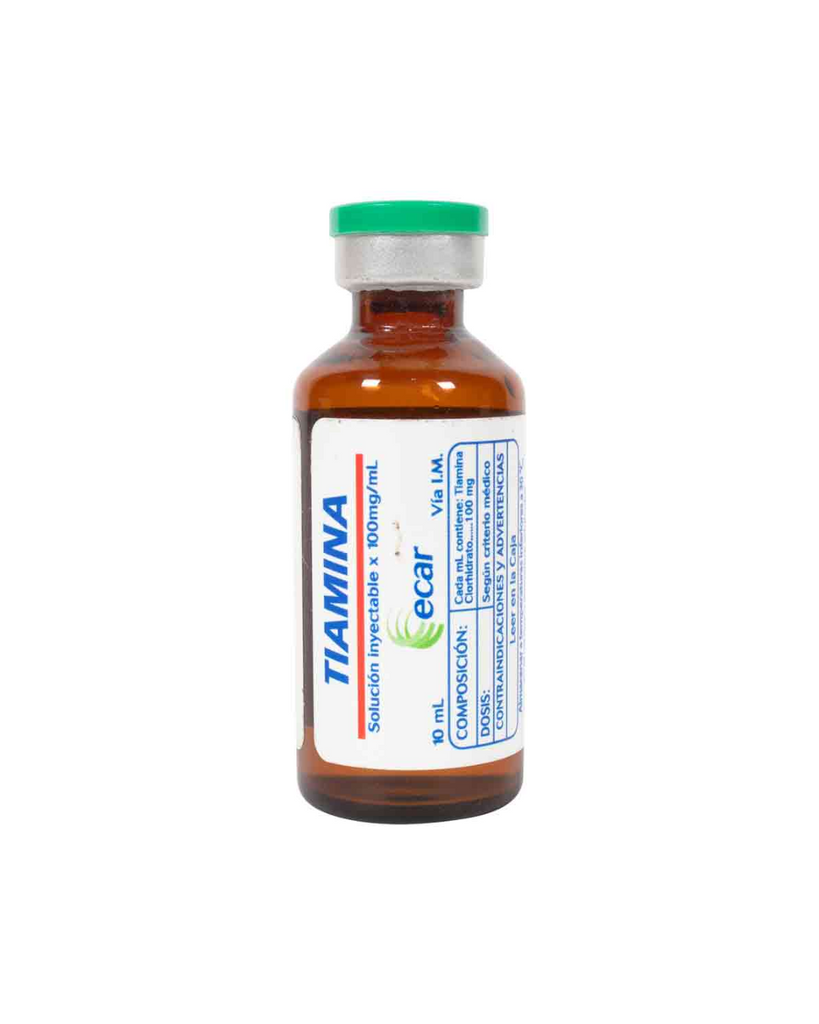 Tiamina Ecar 100 Mg X 1 Ampolla X 10 Ml