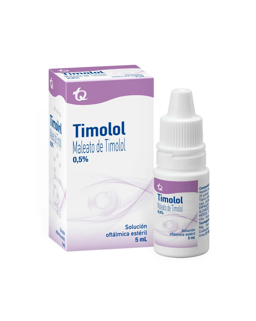 Timolol Solución Oftalmica Estéril 0.5% Frasco X 5mL (MK ...