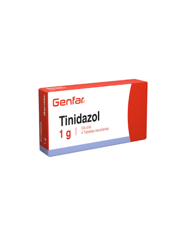 Tinidazol Genfar 1g Caja X 4 Tabletas