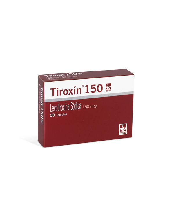 Tiroxín 150 Mcg Siegfried Caja X 50 Tabletas.