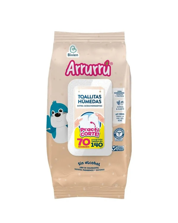 Toallitas humedas arrurru avena 70uni Bebe