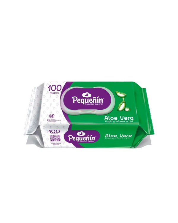 Toallitas húmedas pequeñín aloe vera 100uni Bebe