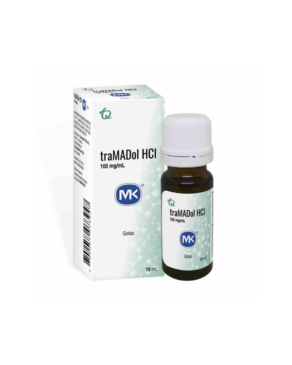 Tramadol hcl 100 mg/ml mk gotas oral fco x 10 ml