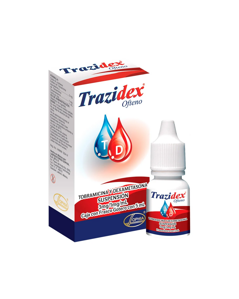 Trazidex Ofteno Suspensión Oftalmológica 0.3%+0.1% Frasco X 5mL