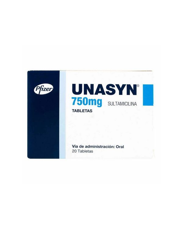 Unasyn 750 Mg Pfizer X20 Tabletas