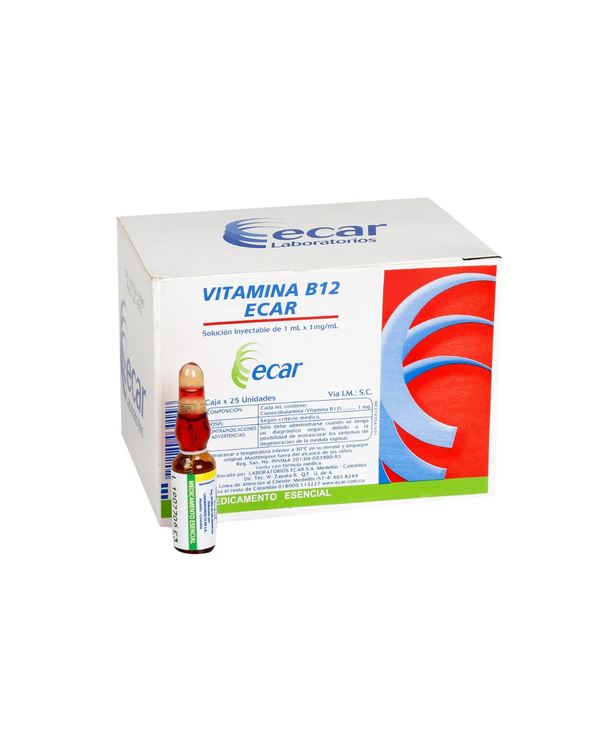 Vitamina B-12 Solución Inyectable Ecar