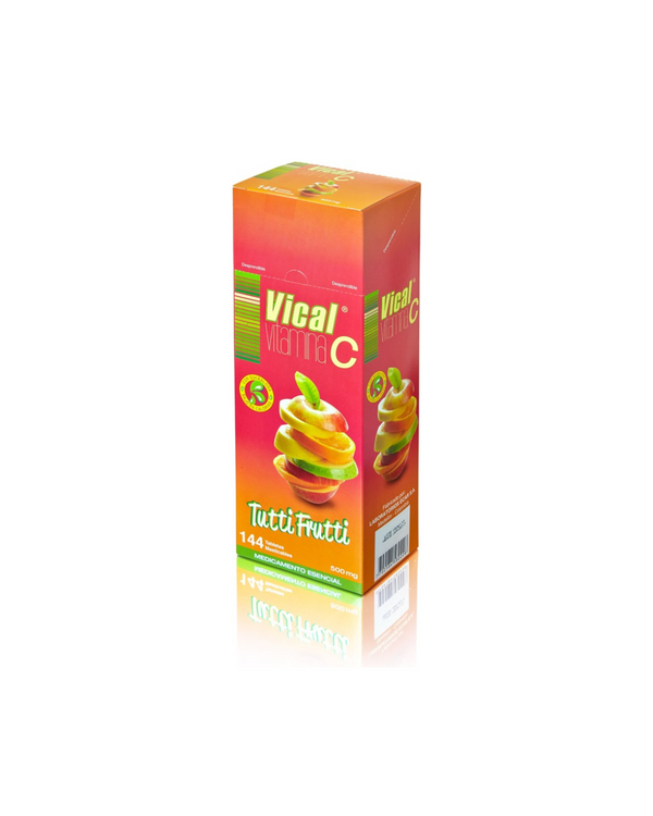 Vitamina C 500 Mg Vical Tutti Frutti 144 Tabletas