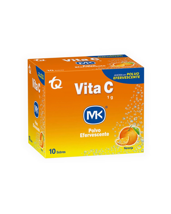 Vitamina C Mk Naranja Efervescente x10 Sobres x1grs
