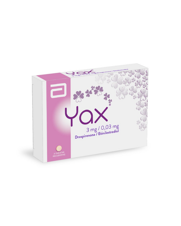 Yax 3/ 0.03 Mg Caja Con 21 Tabletas Recubiertas Abbott