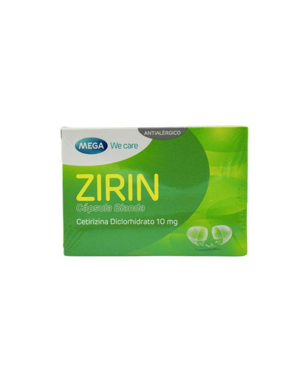 Zirin 10 Mg Cápsula Blanda