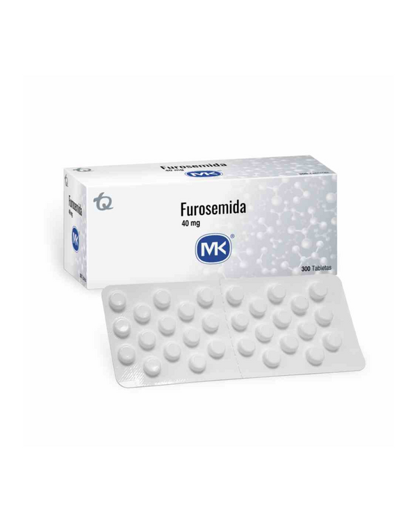 Furosemida mk 40 mg caja x 300 tabletas /Sobre