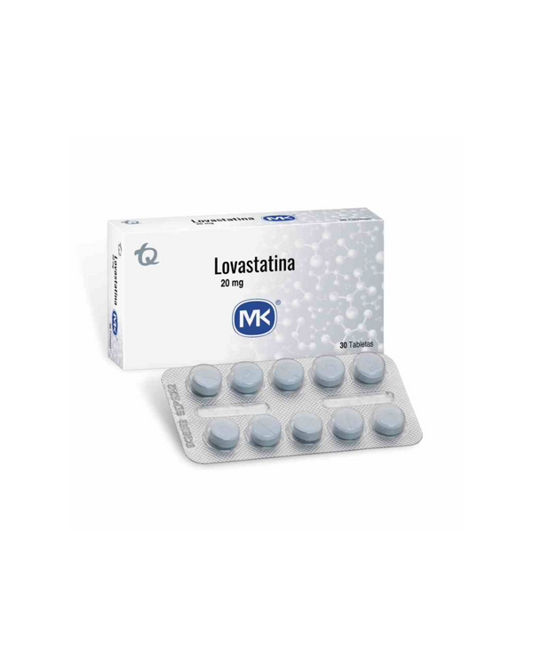 Lovastatina mk 20 mg caja x 30 tabletas