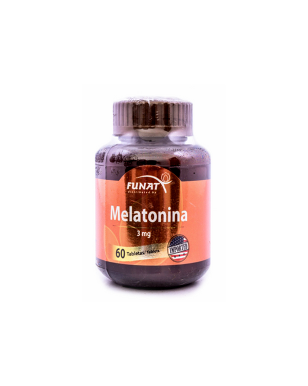 Melatonina funat 3 mg fco x 60 tabletas