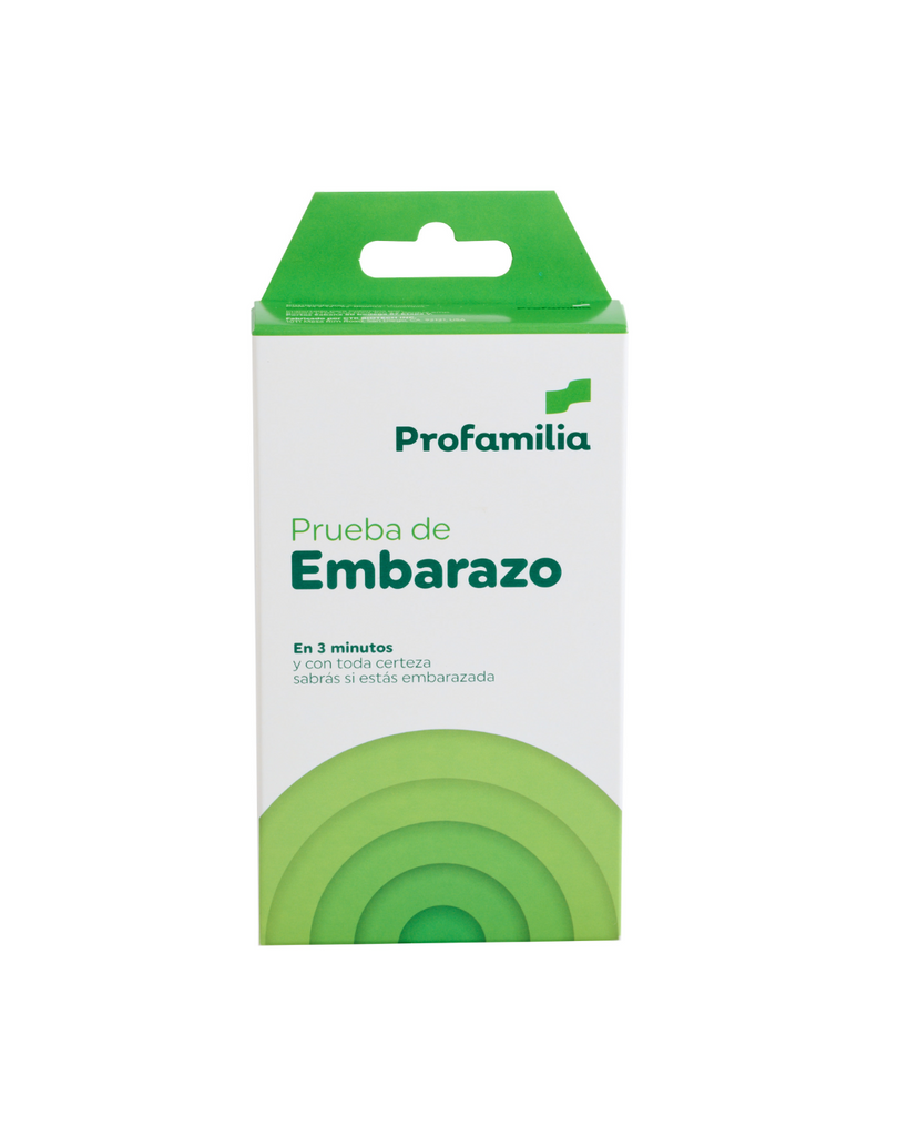 Prueba de embarazo profamilia.